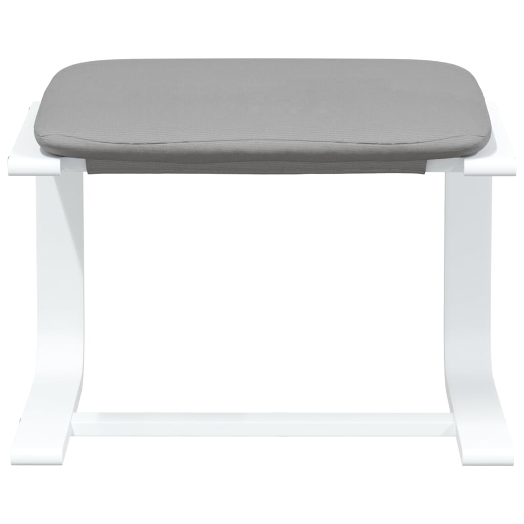 vidaXL Scaun de relaxare cu taburet, gri deschis, textil vidaXL Scaun de relaxare cu taburet, gri deschis, textil