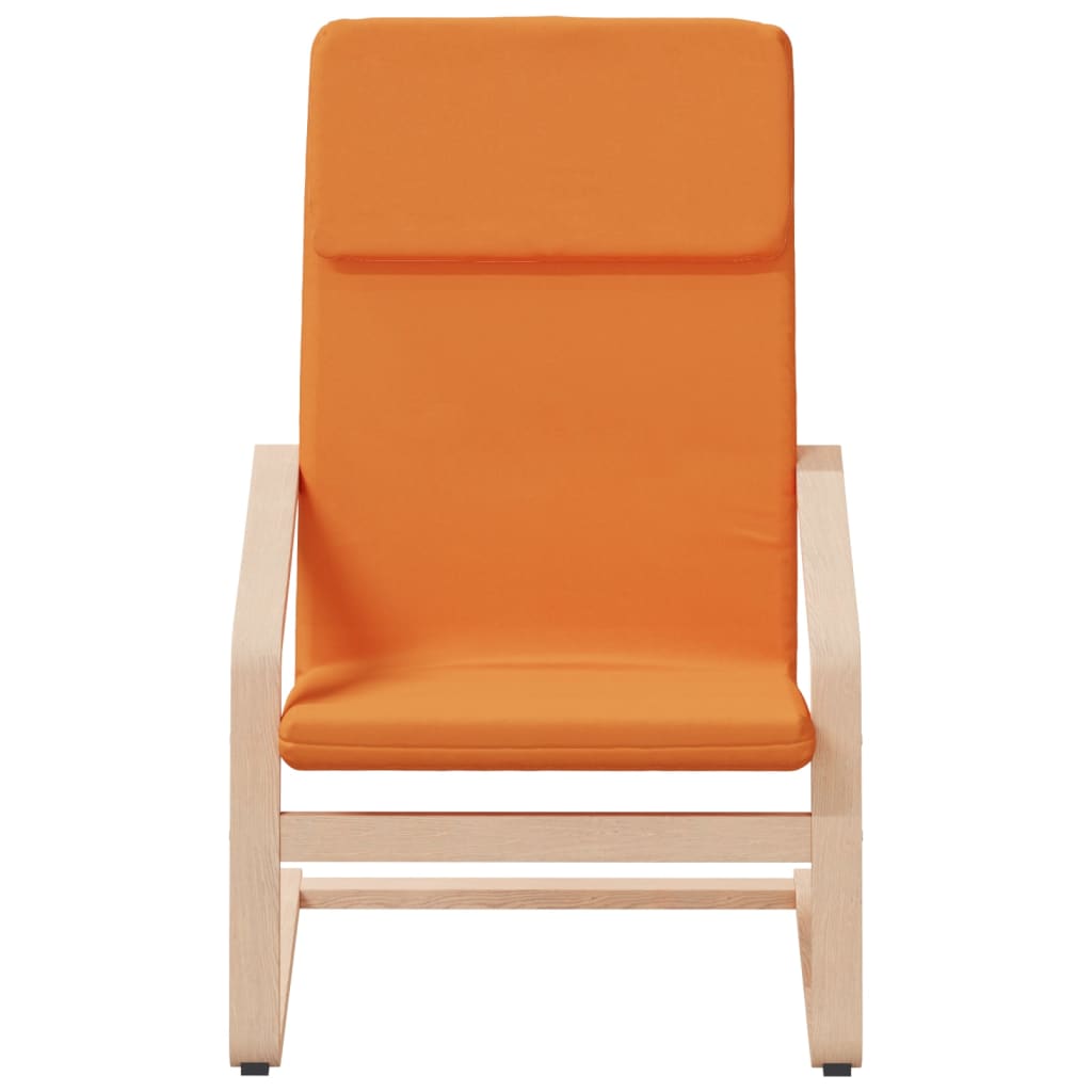 vidaXL Scaun de relaxare cu taburet, galben închis, material textil vidaXL Scaun de relaxare cu taburet, galben închis, material textil