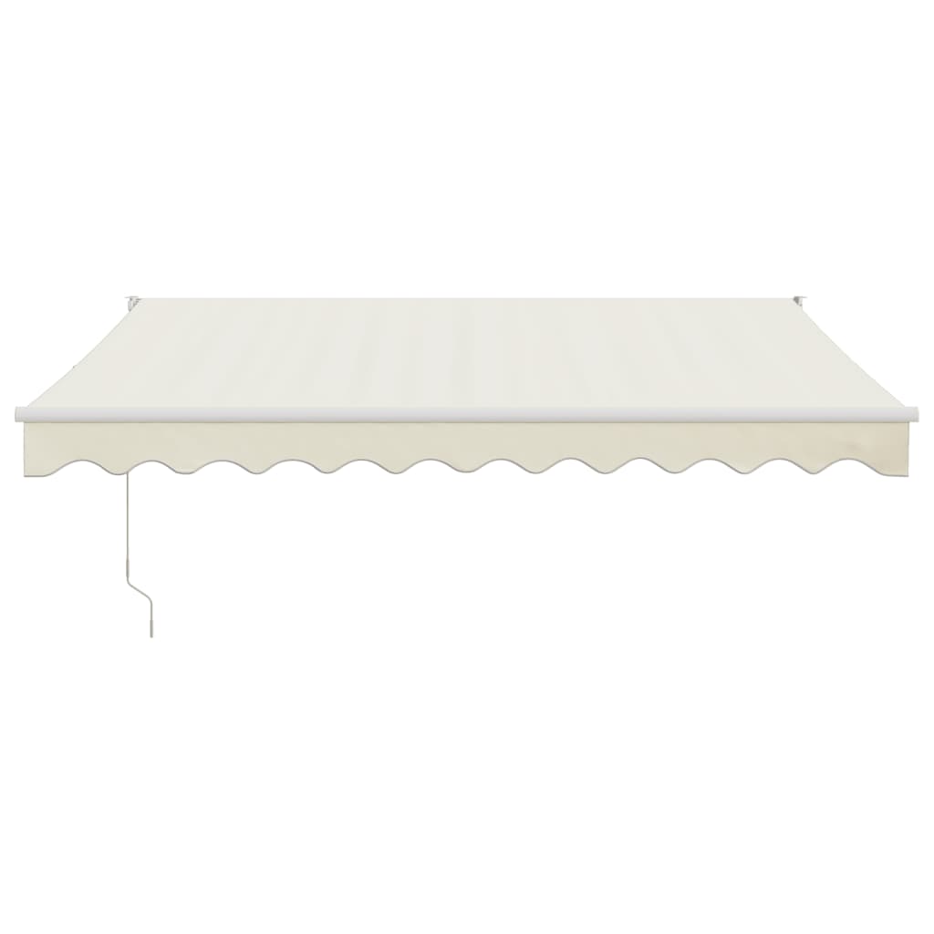 vidaXL Copertină retractabilă, crem, 3,5x2,5 m, textil și aluminiu vidaXL Copertină retractabilă, crem, 3,5x2,5 m, textil și aluminiu