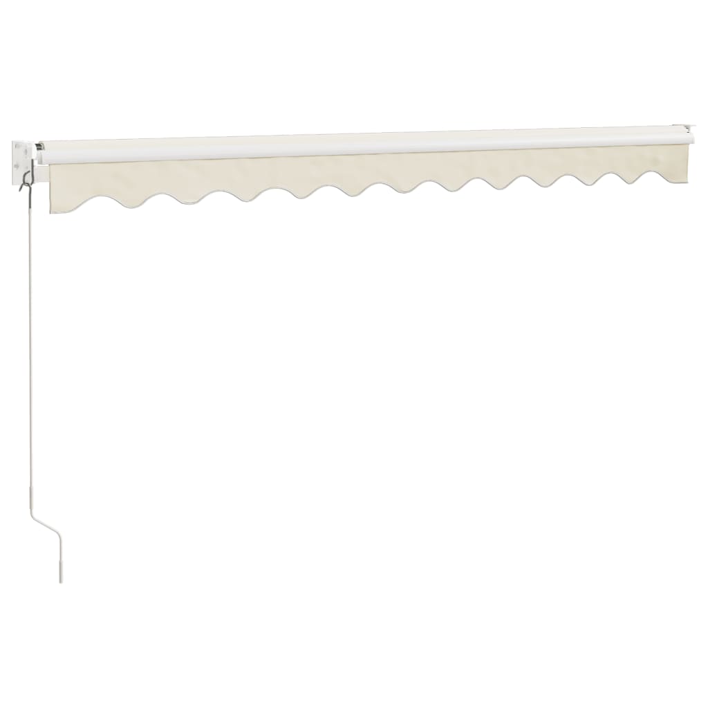 vidaXL Copertină retractabilă, crem, 3,5x2,5 m, textil și aluminiu vidaXL Copertină retractabilă, crem, 3,5x2,5 m, textil și aluminiu