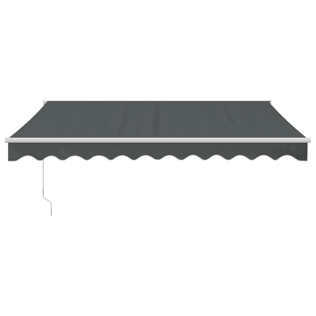 vidaXL Copertină retractabilă, antracit, 3x2,5 m, textil și aluminiu vidaXL Copertină retractabilă, antracit, 3x2,5 m, textil și aluminiu