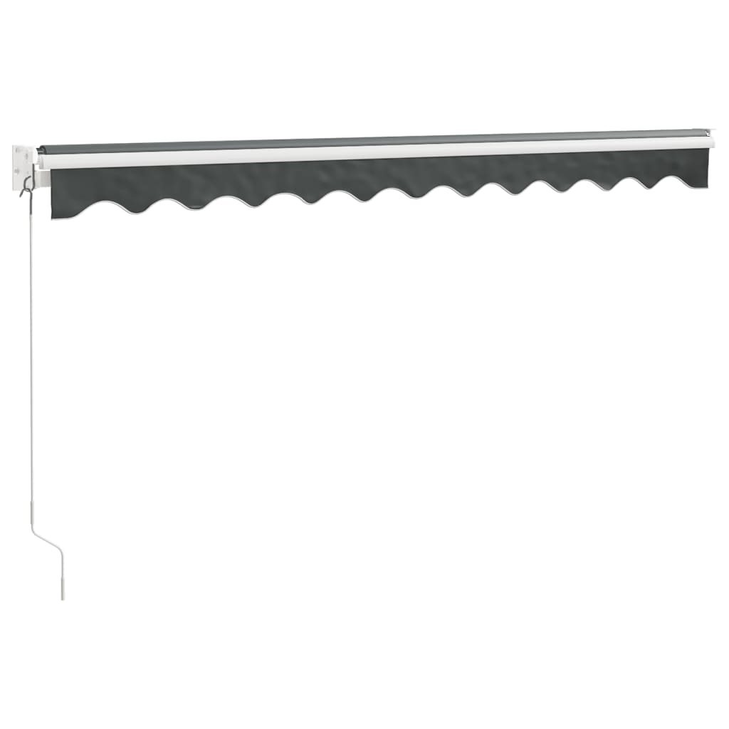 vidaXL Copertină retractabilă, antracit, 3x2,5 m, textil și aluminiu vidaXL Copertină retractabilă, antracit, 3x2,5 m, textil și aluminiu
