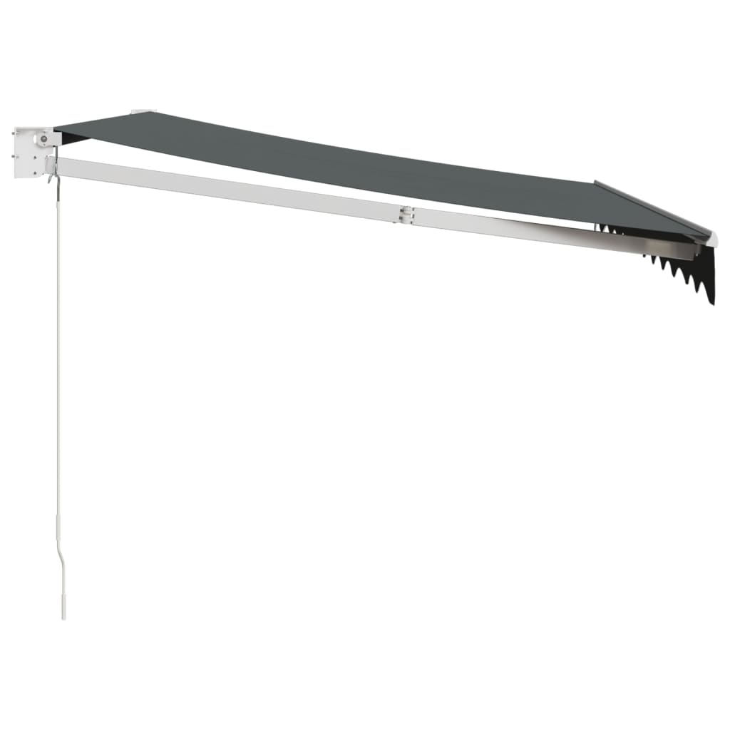 vidaXL Copertină retractabilă, antracit, 3,5x2,5 m, textil și aluminiu vidaXL Copertină retractabilă, antracit, 3,5x2,5 m, textil și aluminiu