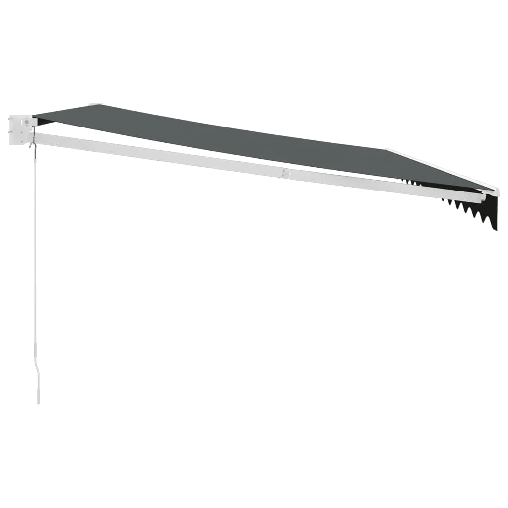 vidaXL Copertină retractabilă, antracit, 4x3 m, textil și aluminiu vidaXL Copertină retractabilă, antracit, 4x3 m, textil și aluminiu