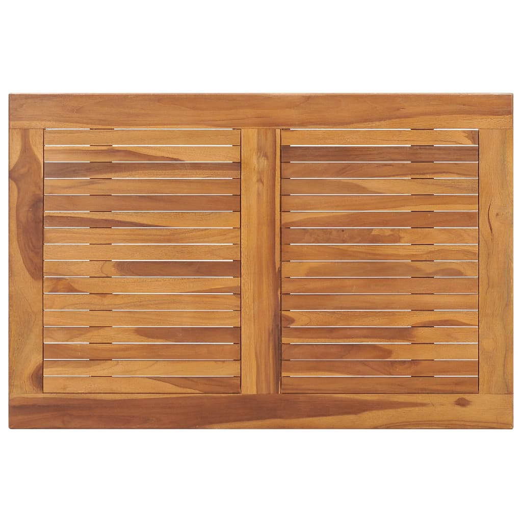 vidaXL Masă de grădină pliabilă, 90x60x75 cm, lemn masiv de tec