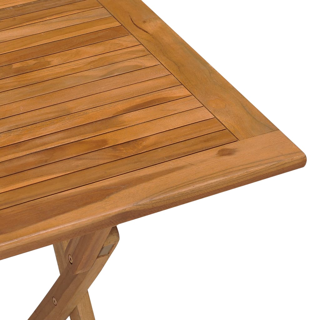 vidaXL Masă de grădină pliabilă, 90x60x75 cm, lemn masiv de tec