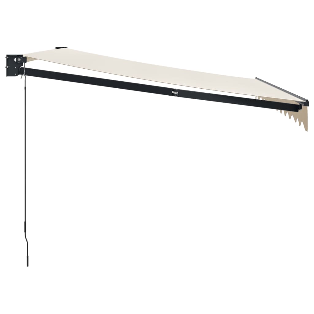 vidaXL Copertină retractabilă, crem, 3,5x2,5 m, textil și aluminiu vidaXL Copertină retractabilă, crem, 3,5x2,5 m, textil și aluminiu