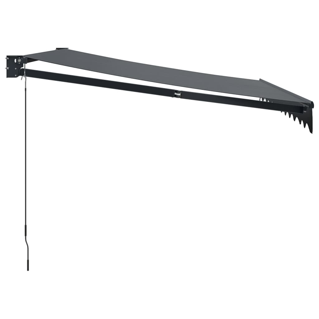 vidaXL Copertină retractabilă, antracit, 3x2,5 m, textil și aluminiu vidaXL Copertină retractabilă, antracit, 3x2,5 m, textil și aluminiu