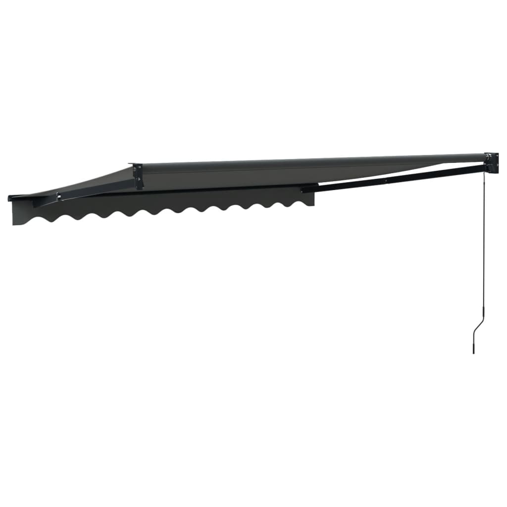 vidaXL Copertină retractabilă, antracit, 3x2,5 m, textil și aluminiu vidaXL Copertină retractabilă, antracit, 3x2,5 m, textil și aluminiu