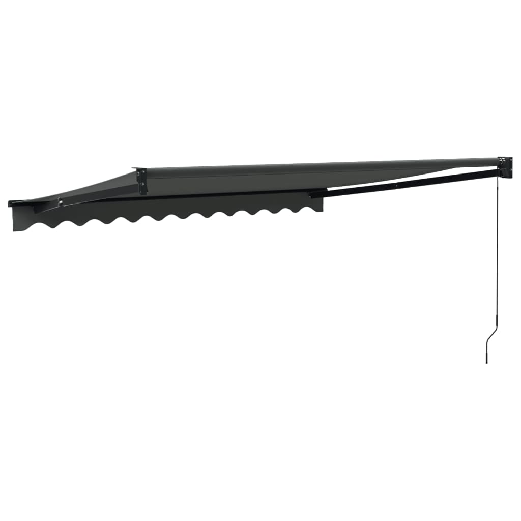 vidaXL Copertină retractabilă, antracit, 3,5x2,5 m, textil și aluminiu