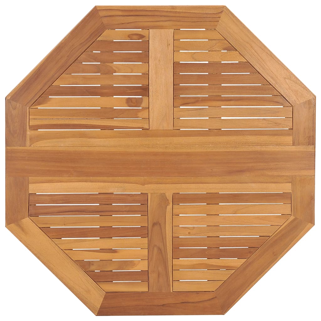 vidaXL Masă de grădină pliabilă, 90x90x75 cm, lemn masiv de tec