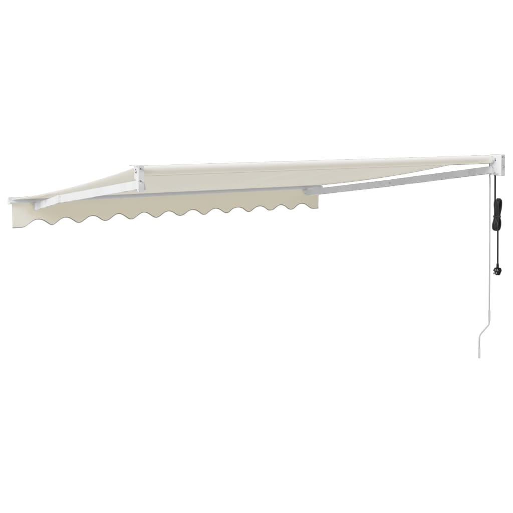 vidaXL Copertină retractabilă automată, crem, 3x2,5 m vidaXL Copertină retractabilă automată, crem, 3x2,5 m
