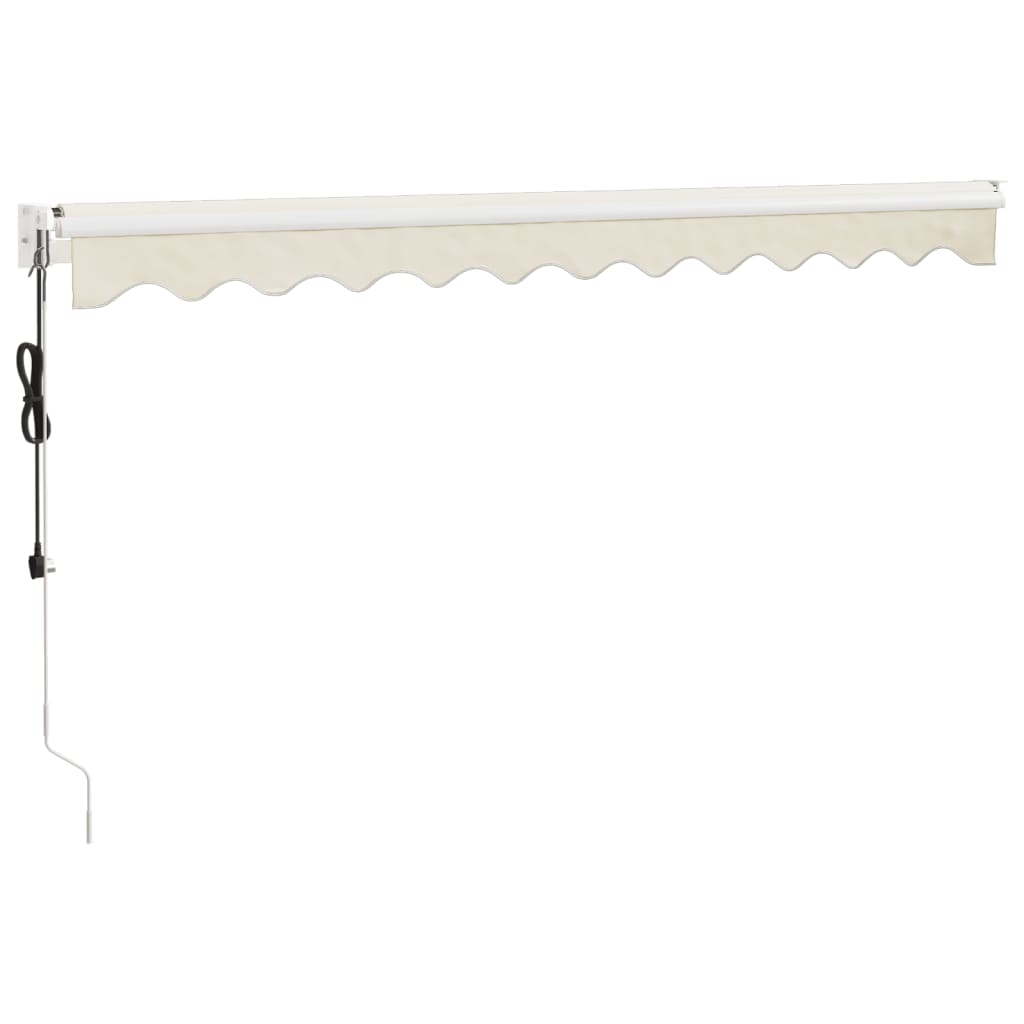 vidaXL Copertină retractabilă automată, crem, 3x2,5 m vidaXL Copertină retractabilă automată, crem, 3x2,5 m