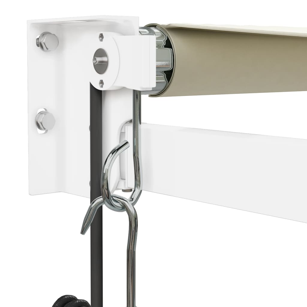 vidaXL Copertină retractabilă, crem, 3,5x2,5 m, textil și aluminiu