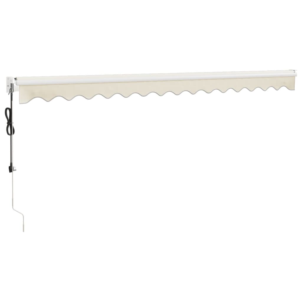vidaXL Copertină retractabilă automată, crem, 4x3 m vidaXL Copertină retractabilă automată, crem, 4x3 m