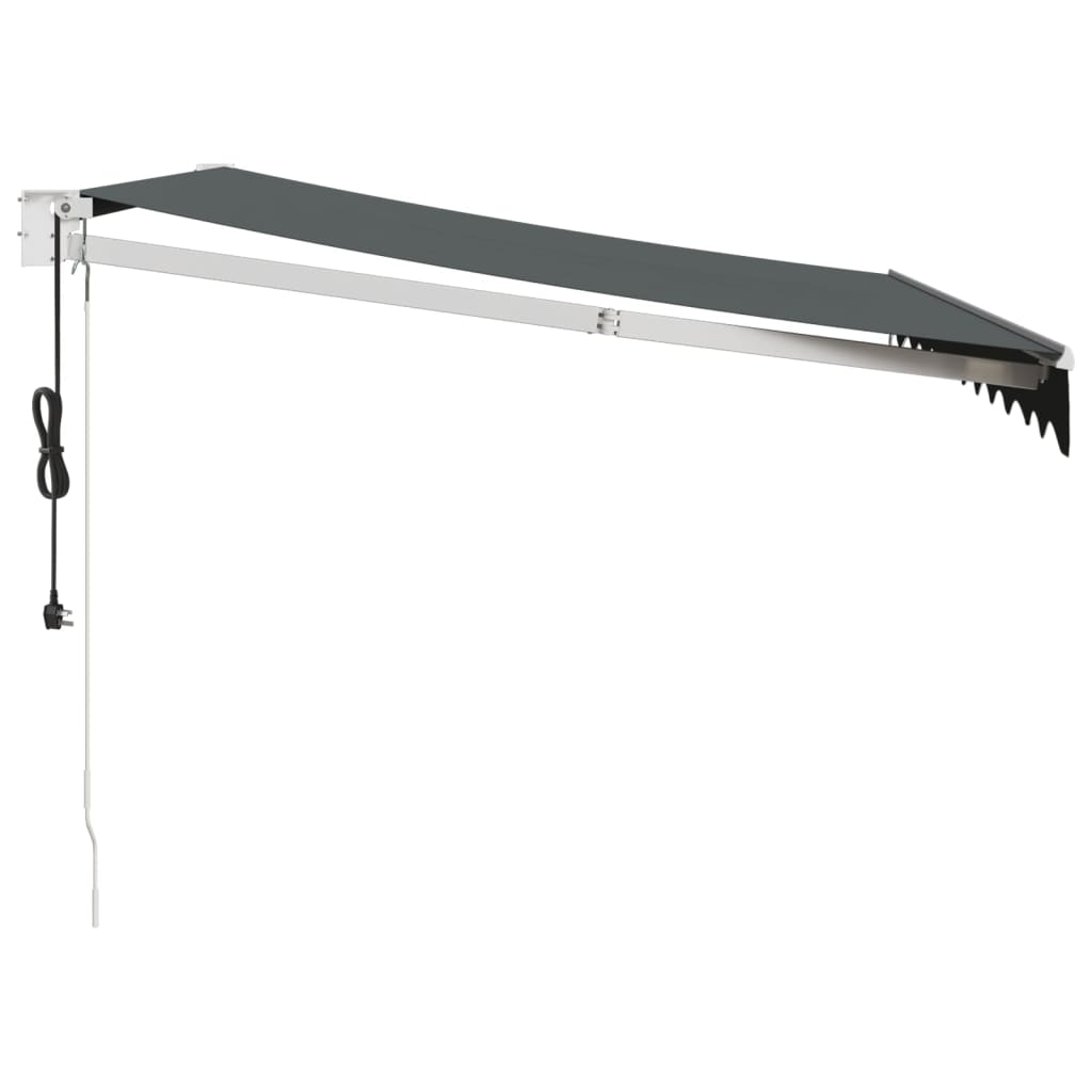 vidaXL Copertină retractabilă automată, antracit, 3x2,5 m vidaXL Copertină retractabilă automată, antracit, 3x2,5 m