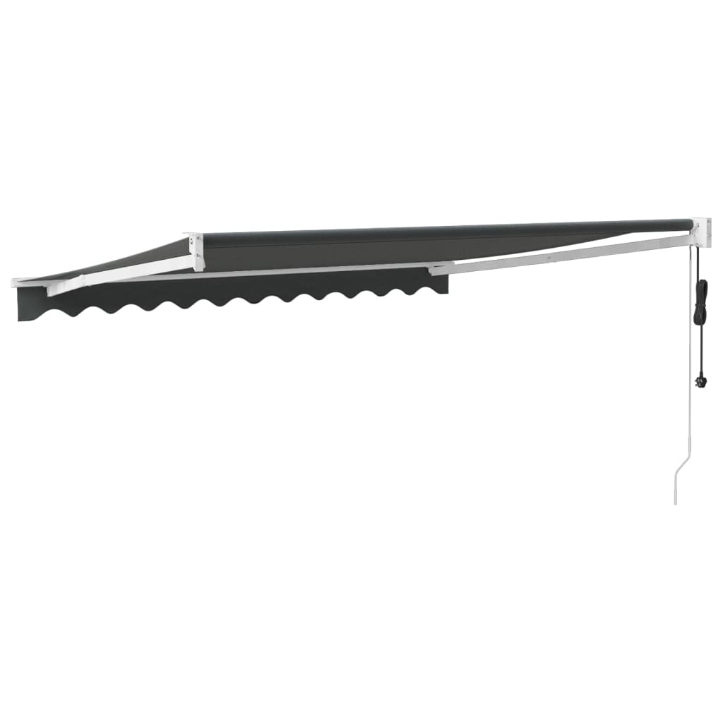 vidaXL Copertină retractabilă automată, antracit, 3x2,5 m vidaXL Copertină retractabilă automată, antracit, 3x2,5 m