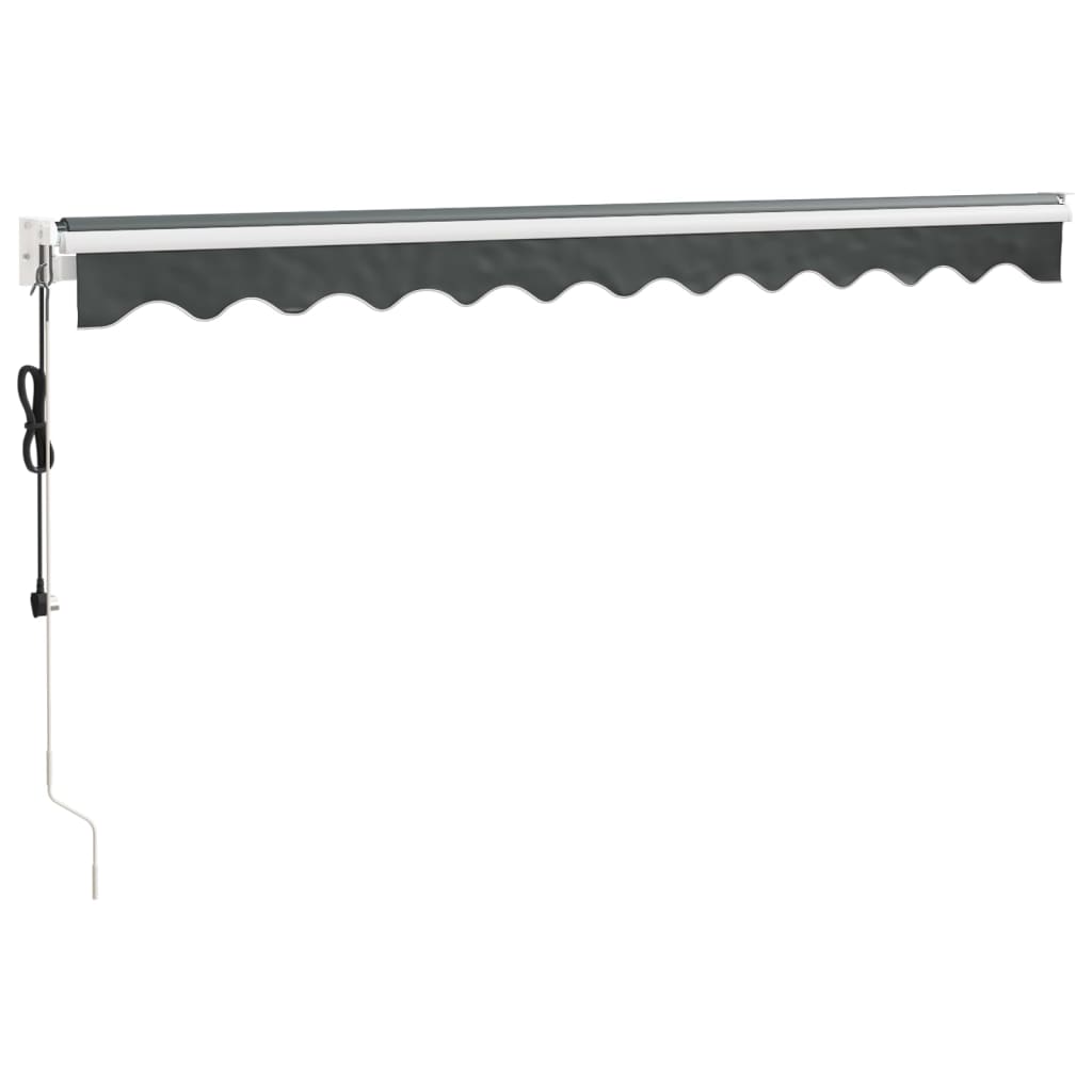 vidaXL Copertină automată retractabilă, antracit, 3,5x2,5 m vidaXL Copertină automată retractabilă, antracit, 3,5x2,5 m