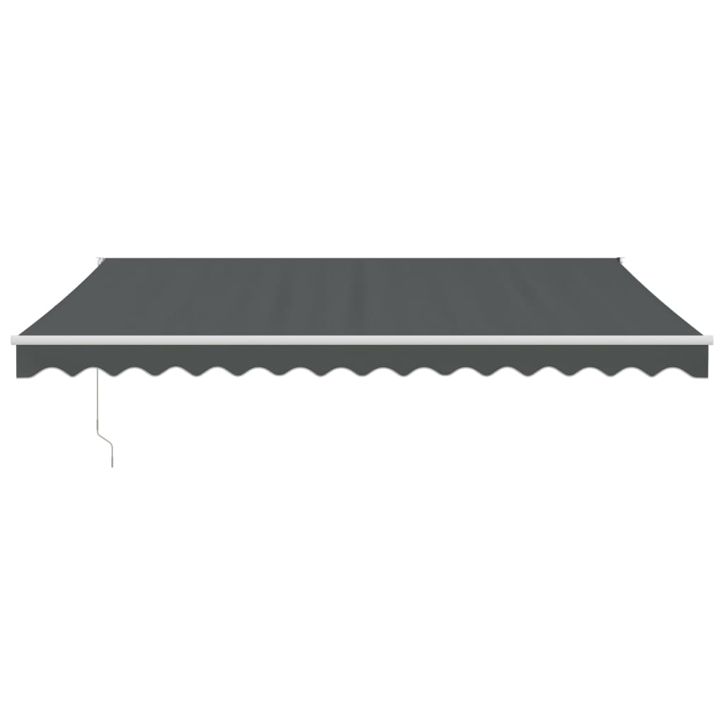 vidaXL Copertină retractabilă automată, antracit, 4x3 m vidaXL Copertină retractabilă automată, antracit, 4x3 m