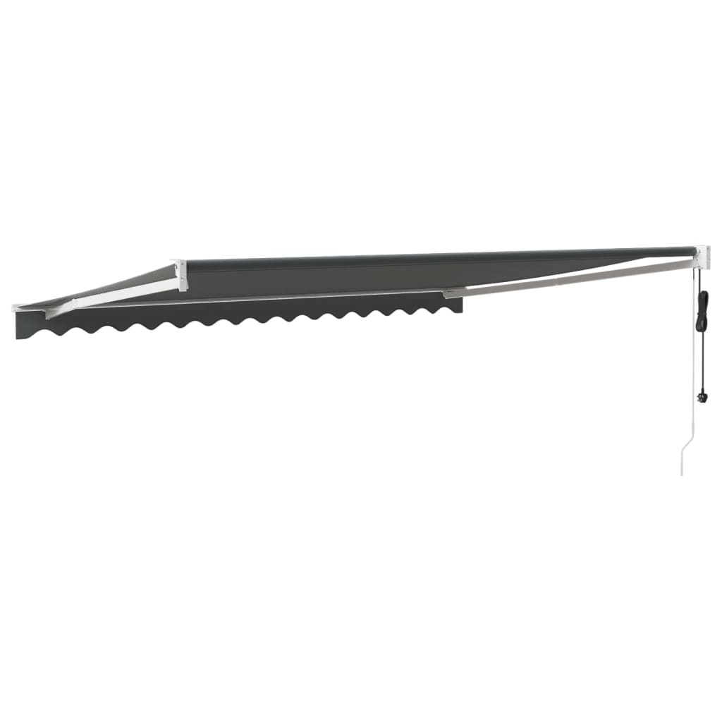 vidaXL Copertină retractabilă automată, antracit, 4x3 m vidaXL Copertină retractabilă automată, antracit, 4x3 m