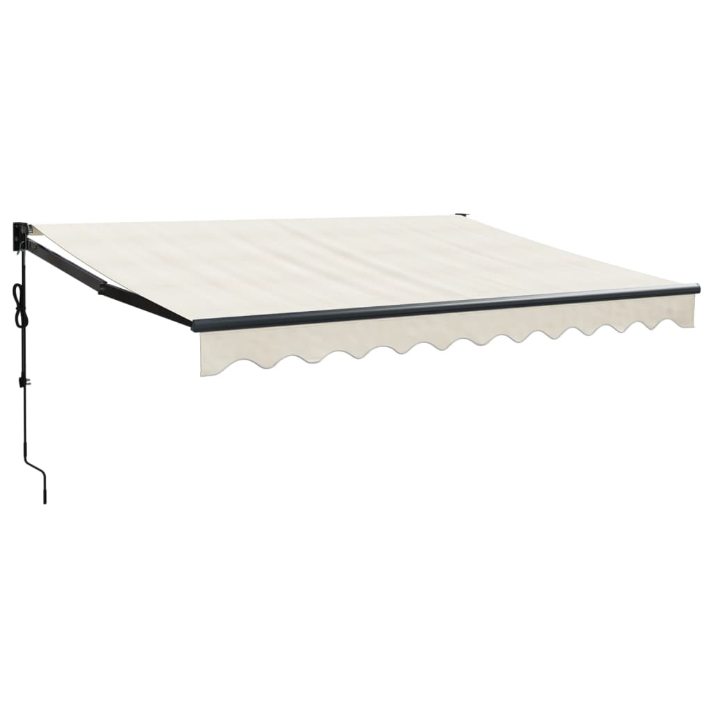 vidaXL Copertină retractabilă automată, crem, 3x2,5 m vidaXL Copertină retractabilă automată, crem, 3x2,5 m
