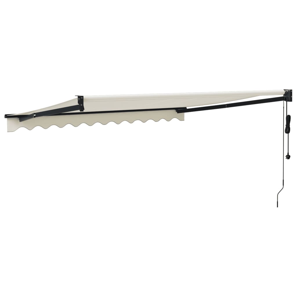 vidaXL Copertină retractabilă automată, crem, 3x2,5 m vidaXL Copertină retractabilă automată, crem, 3x2,5 m