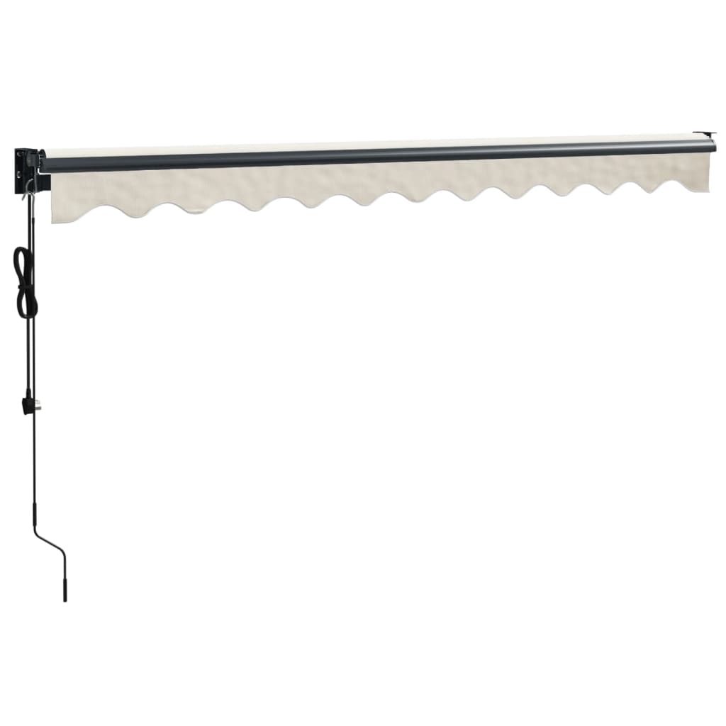 vidaXL Copertină retractabilă automată, crem, 3x2,5 m vidaXL Copertină retractabilă automată, crem, 3x2,5 m