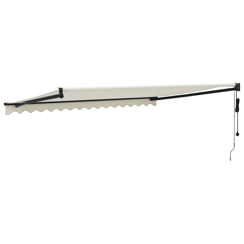 vidaXL Copertină retractabilă automată, crem, 4x3 m vidaXL Copertină retractabilă automată, crem, 4x3 m
