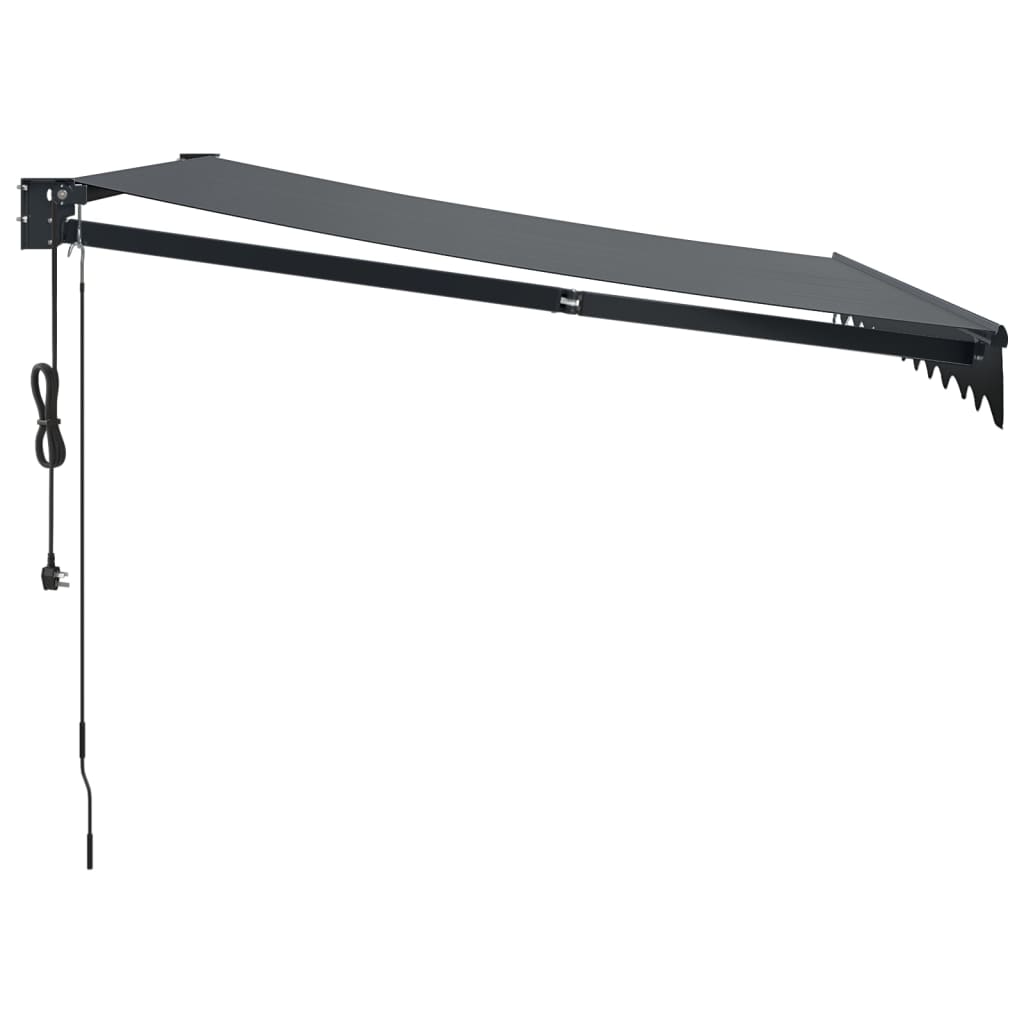 vidaXL Copertină retractabilă automată, antracit, 3x2,5 m vidaXL Copertină retractabilă automată, antracit, 3x2,5 m