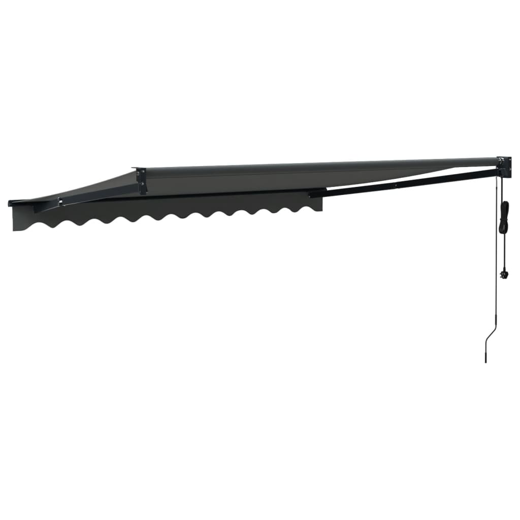 vidaXL Copertină retractabilă automată, antracit, 3x2,5 m vidaXL Copertină retractabilă automată, antracit, 3x2,5 m