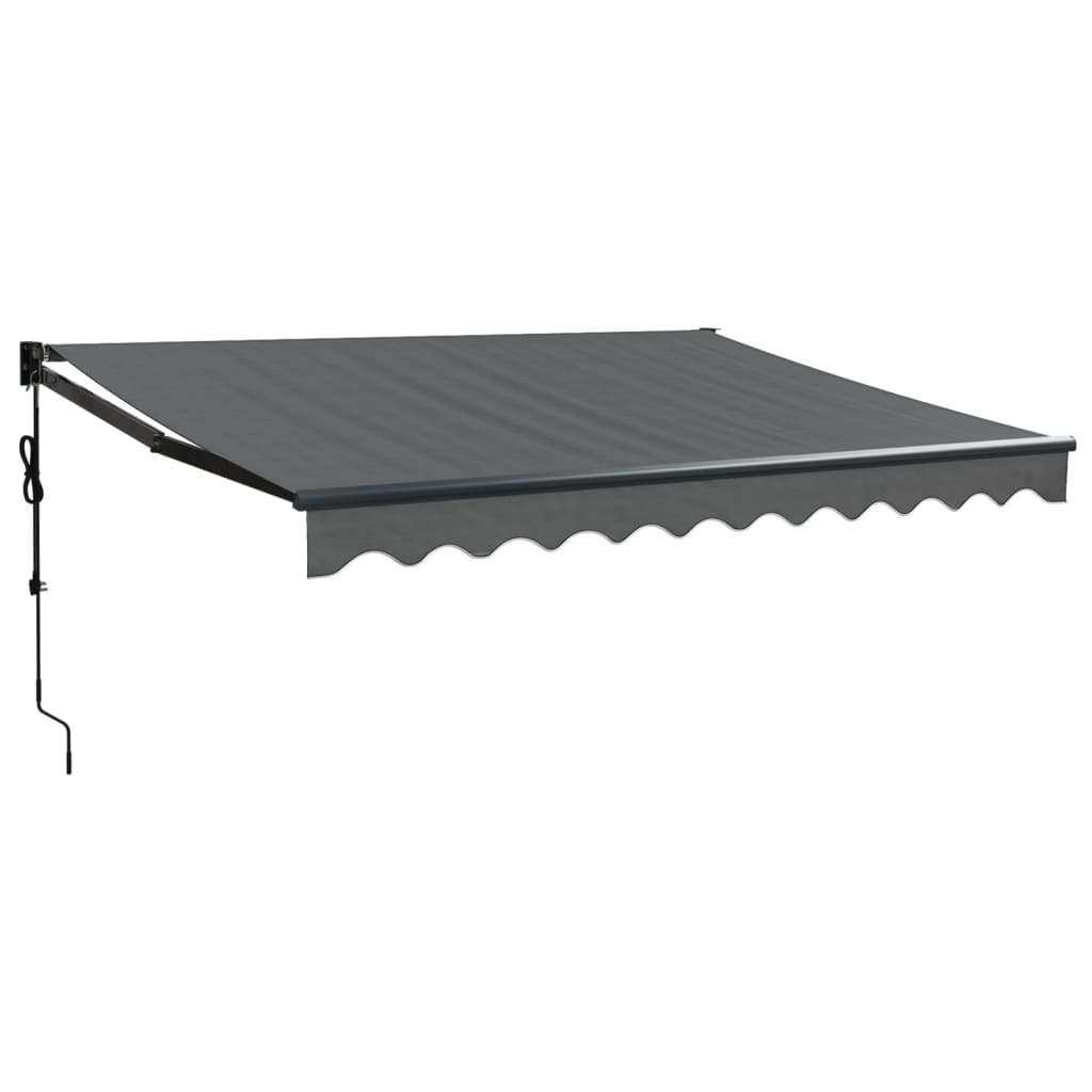 vidaXL Copertină automată retractabilă, antracit, 3,5x2,5 m vidaXL Copertină automată retractabilă, antracit, 3,5x2,5 m