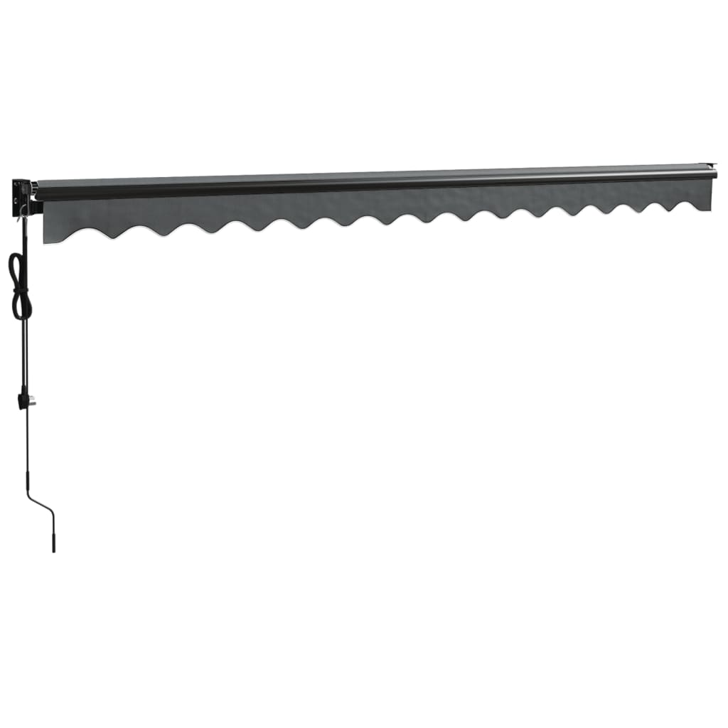 vidaXL Copertină retractabilă automată, antracit, 4x3 m vidaXL Copertină retractabilă automată, antracit, 4x3 m