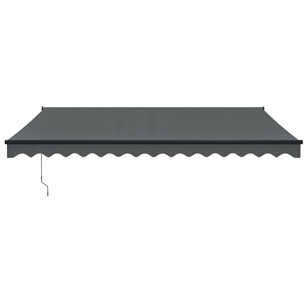 vidaXL Copertină retractabilă automată, antracit, 4,5x3 m vidaXL Copertină retractabilă automată, antracit, 4,5x3 m