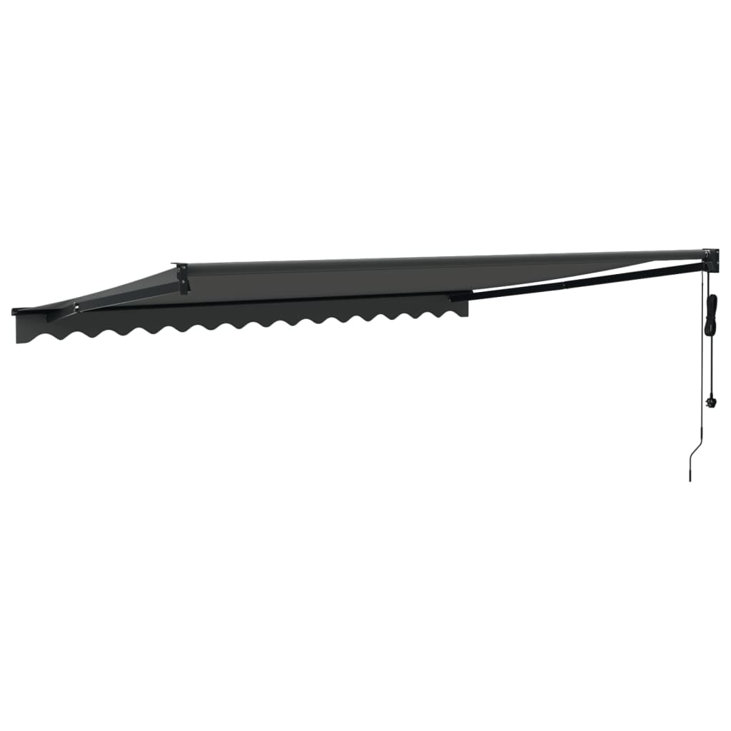 vidaXL Copertină retractabilă automată, antracit, 4,5x3 m vidaXL Copertină retractabilă automată, antracit, 4,5x3 m