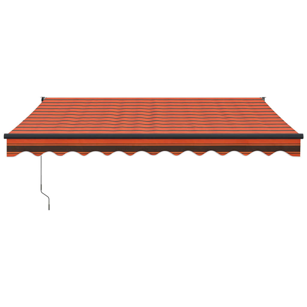 vidaXL Copertină retractabilă automată, portocaliu și maro, 3x2,5 m vidaXL Copertină retractabilă automată, portocaliu și maro, 3x2,5 m