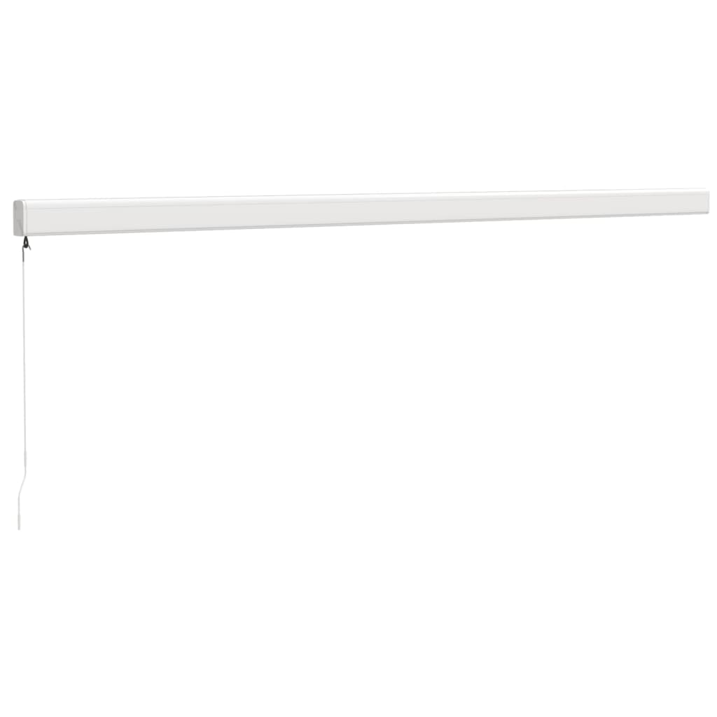 vidaXL Copertină retractabilă, galben/alb, 5x3 m, textil/aluminiu