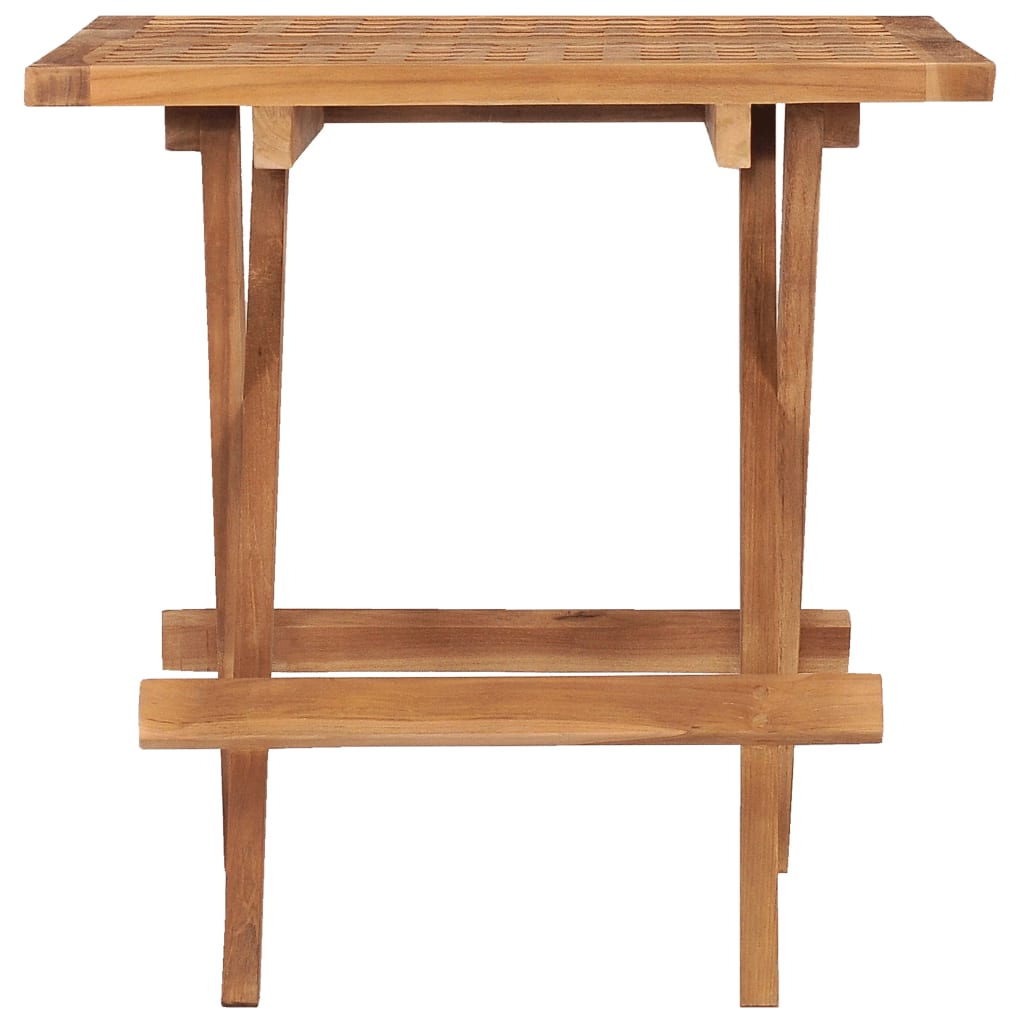 vidaXL Masă de grădină pliabilă, 50 x 50 x 50 cm, lemn masiv tec vidaXL Masă de grădină pliabilă, 50 x 50 x 50 cm, lemn masiv tec