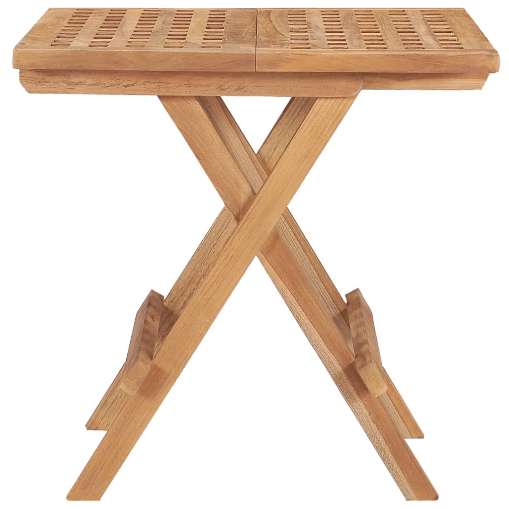 vidaXL Masă de grădină pliabilă, 50 x 50 x 50 cm, lemn masiv tec vidaXL Masă de grădină pliabilă, 50 x 50 x 50 cm, lemn masiv tec