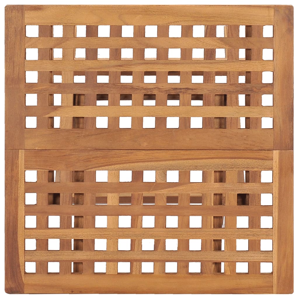 vidaXL Masă de grădină pliabilă, 50 x 50 x 50 cm, lemn masiv tec vidaXL Masă de grădină pliabilă, 50 x 50 x 50 cm, lemn masiv tec