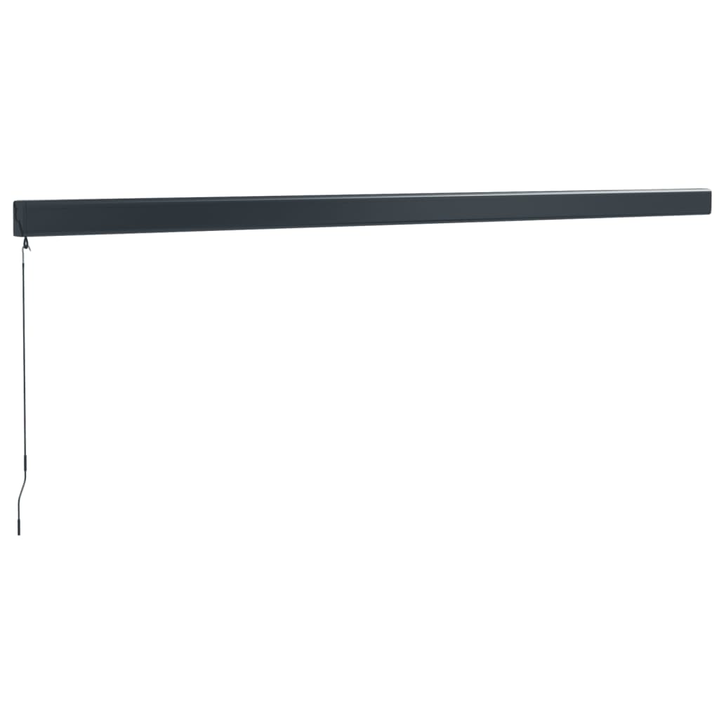 vidaXL Copertină retractabilă, galben/alb, 5x3 m, textil/aluminiu