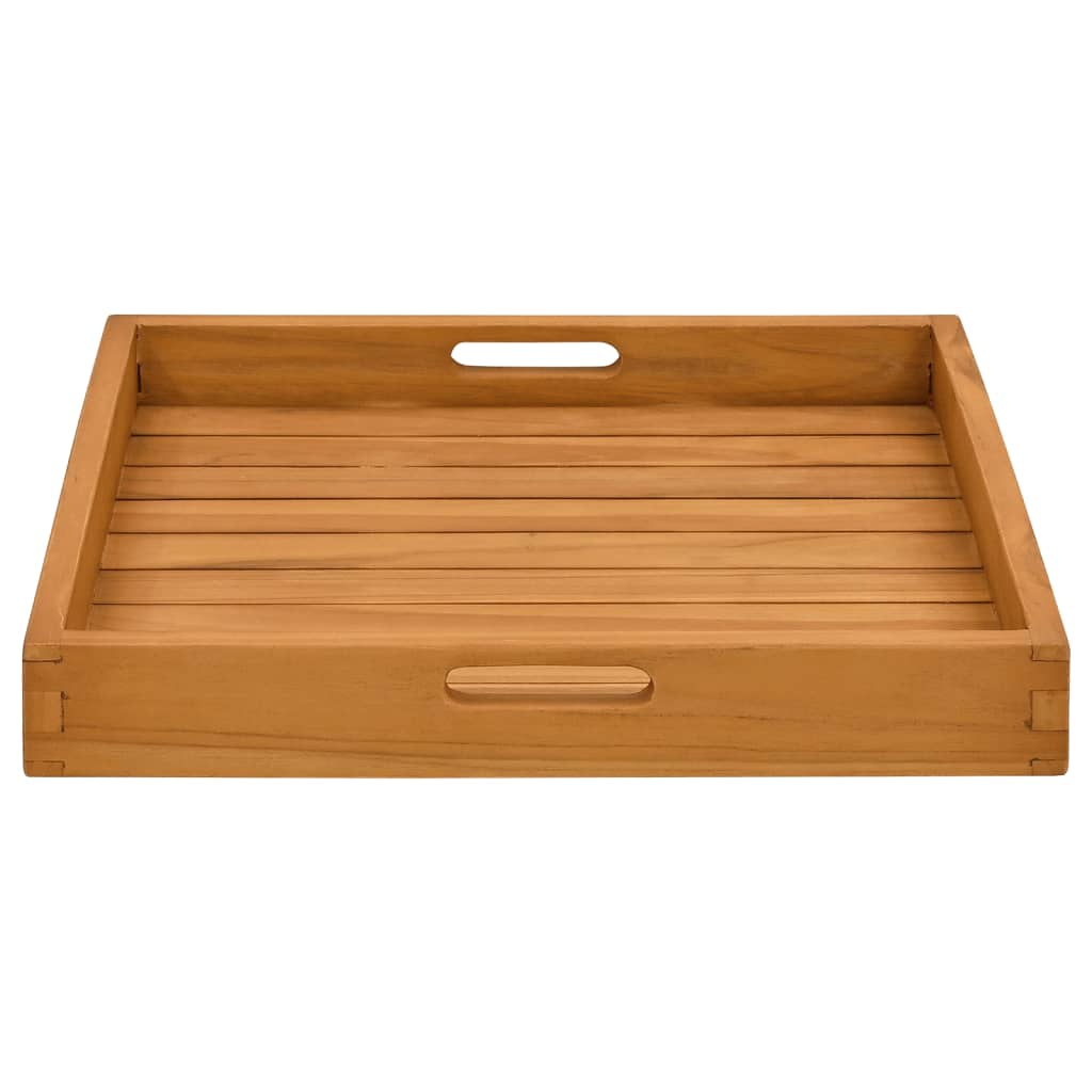 vidaXL Tavă pentru servit, 50x50 cm, lemn masiv de tec vidaXL Tavă pentru servit, 50x50 cm, lemn masiv de tec