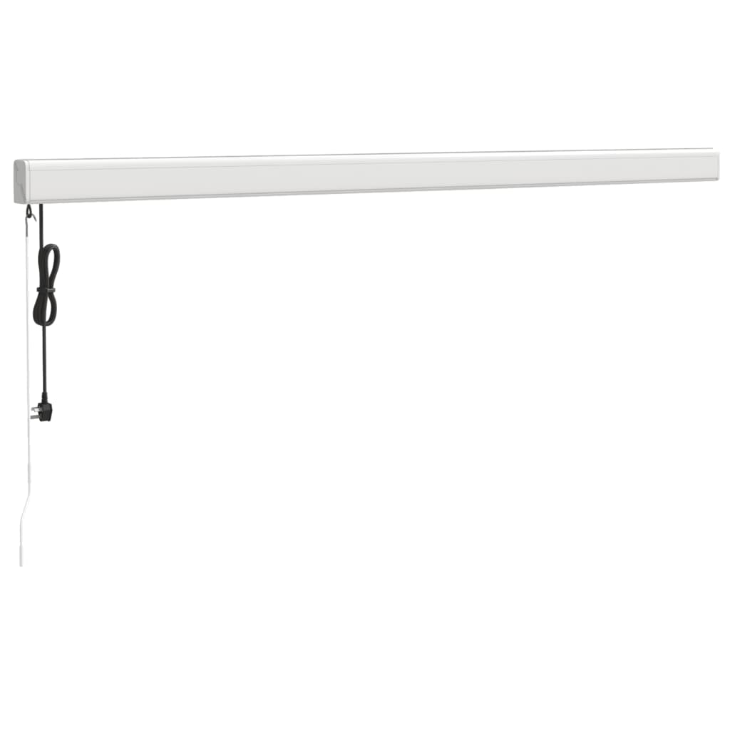 vidaXL Copertină retractabilă albastru/alb, 4x3 m, textil/aluminiu