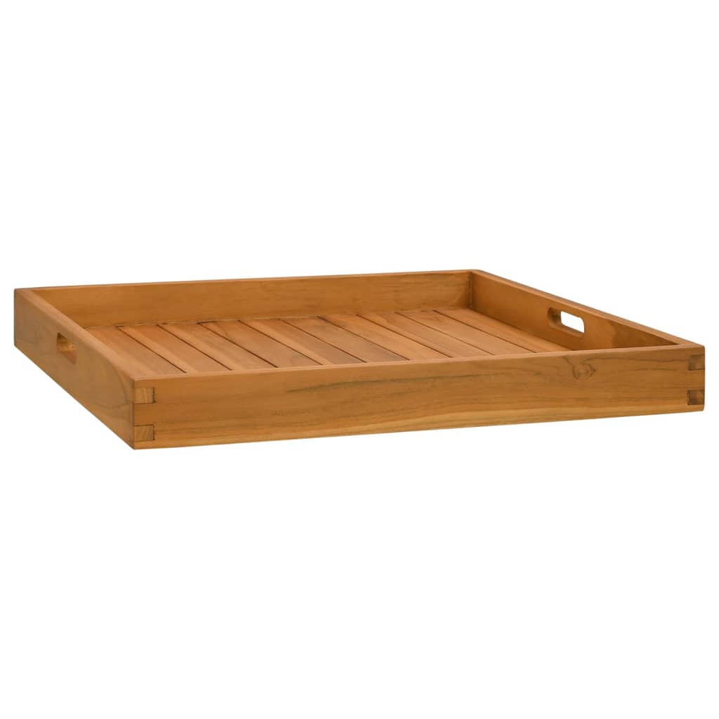 vidaXL Tavă pentru servit, 60x60 cm, lemn masiv de tec vidaXL Tavă pentru servit, 60x60 cm, lemn masiv de tec
