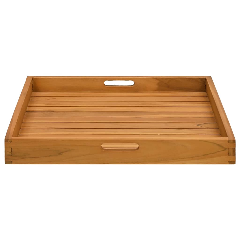 vidaXL Tavă pentru servit, 60x60 cm, lemn masiv de tec vidaXL Tavă pentru servit, 60x60 cm, lemn masiv de tec