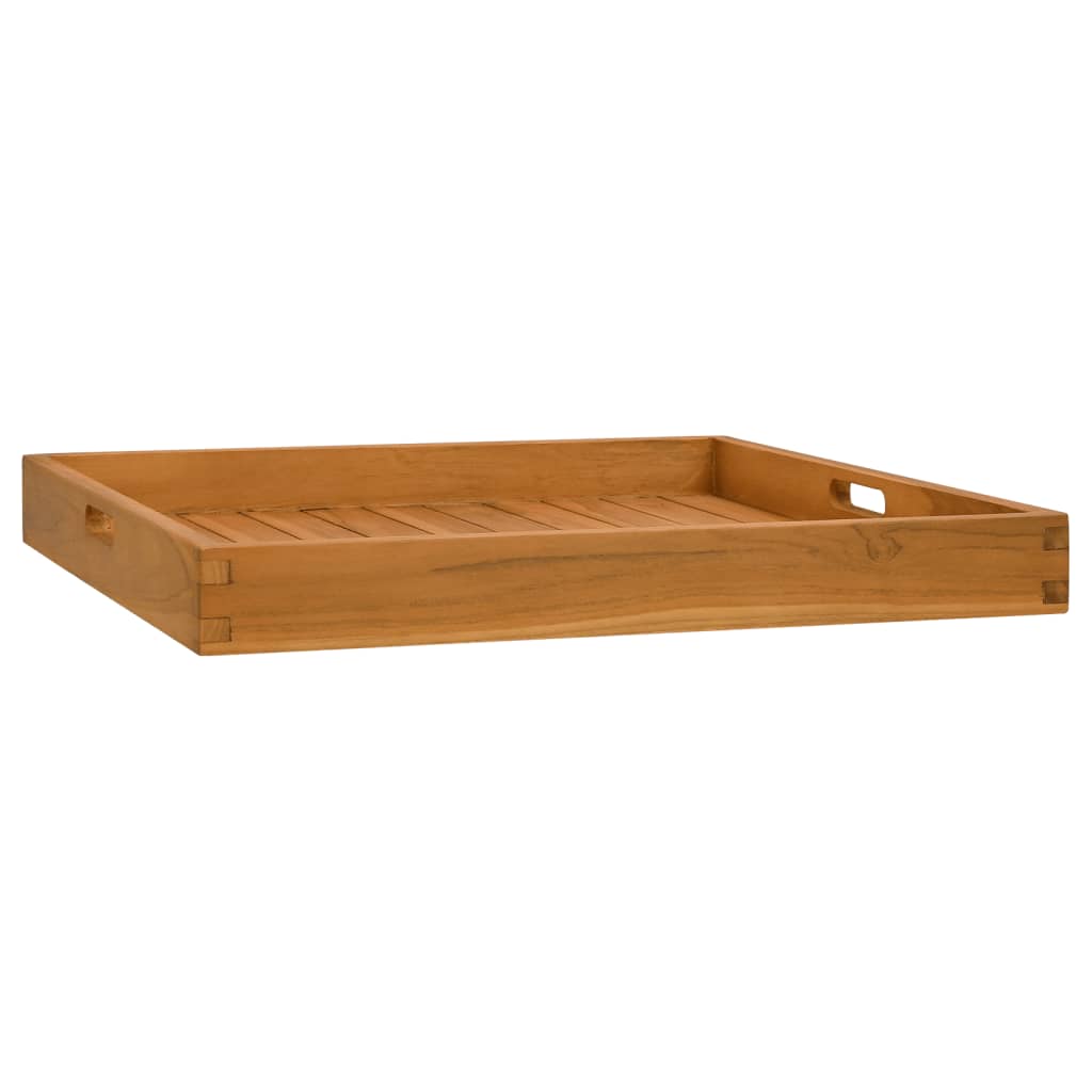 vidaXL Tavă pentru servit, 60x60 cm, lemn masiv de tec vidaXL Tavă pentru servit, 60x60 cm, lemn masiv de tec