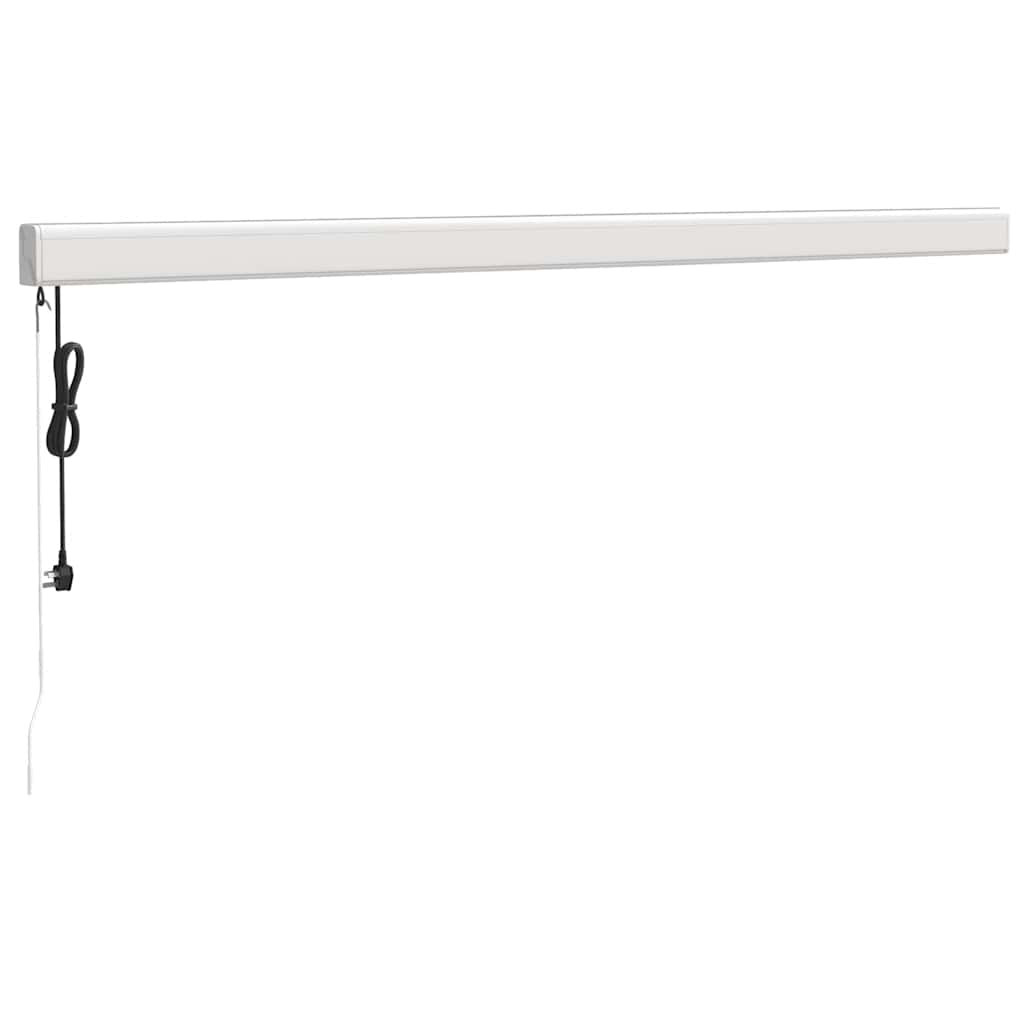 vidaXL Copertină retractabilă, galben/alb, 4,5x3 m, textil/aluminiu