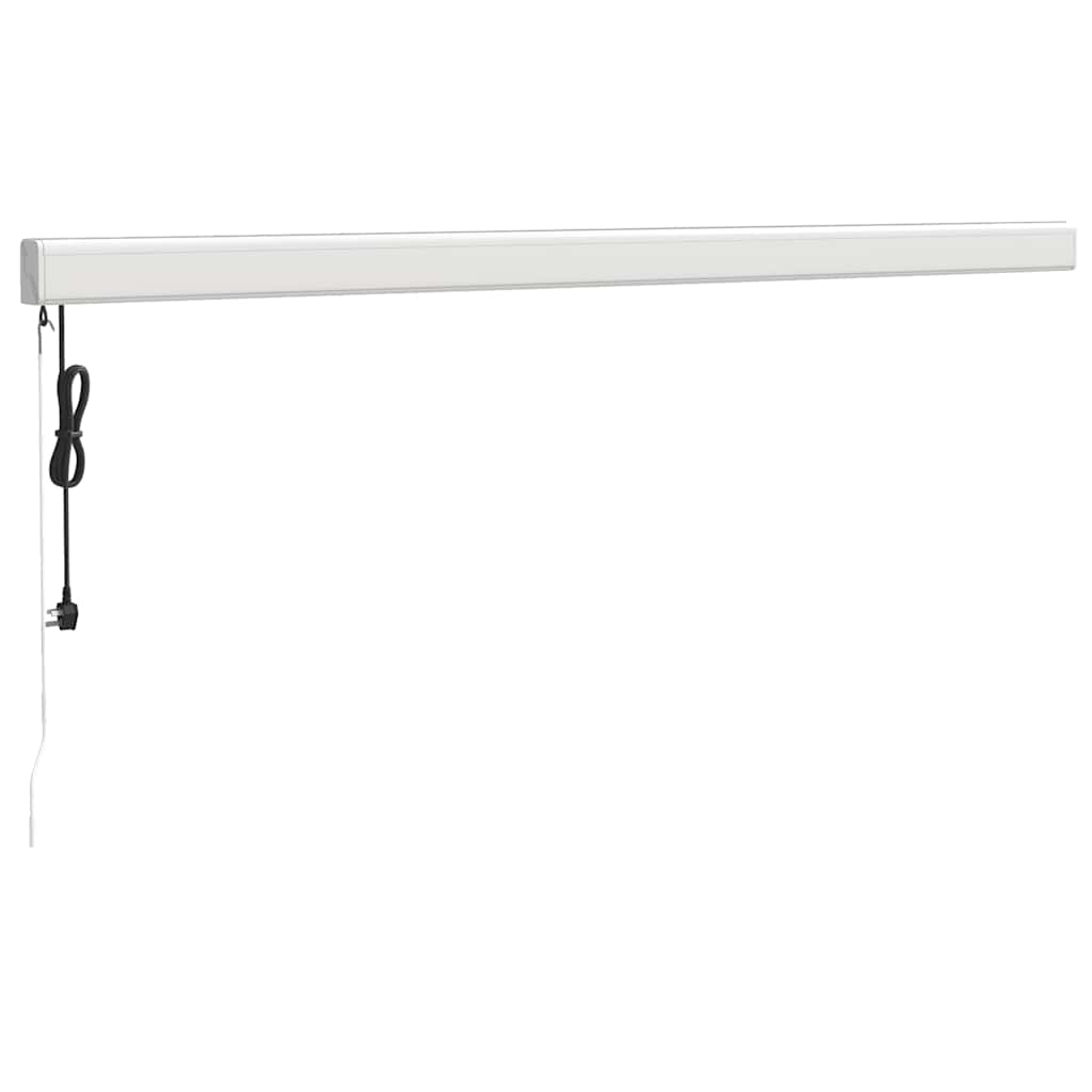 vidaXL Copertină retractabilă portocaliu/maro 4x3 m, textil/aluminiu