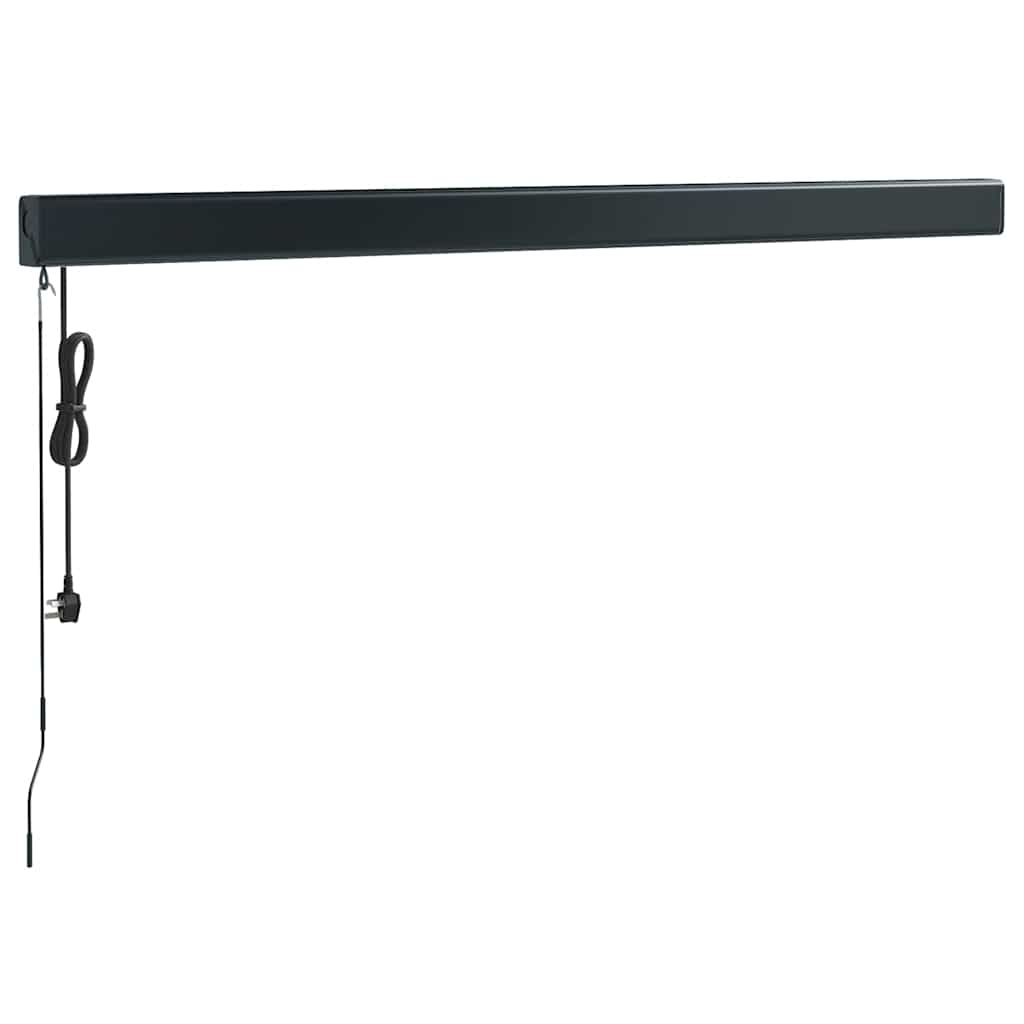 vidaXL Copertină retractabilă, galben/alb, 3x2,5 m, textil/aluminiu