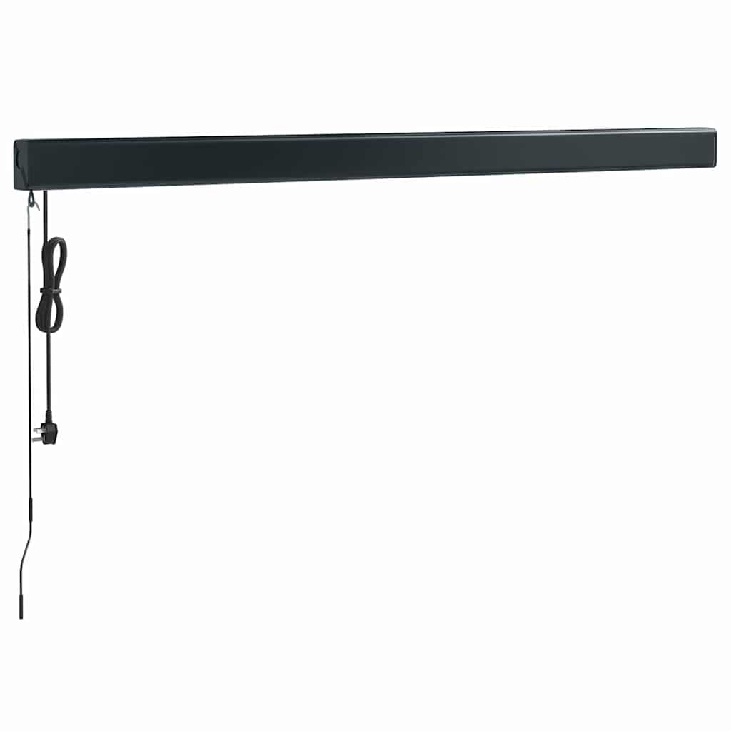 vidaXL Copertină retractabilă, galben/alb, 3,5x2,5 m, textil/aluminiu