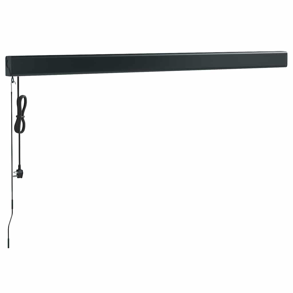 vidaXL Copertină retractabilă portocaliu/maro 3,5x2,5m textil/aluminiu